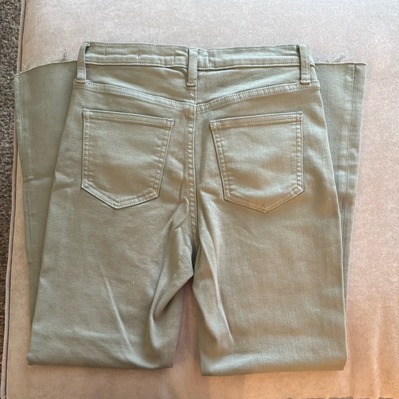Light Green Wide Leg Jeans - Picture 3 of 4